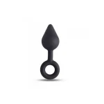 Tapón anal de corazón negro