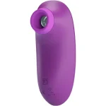 Estimulador de vacío elegante en violeta con 7 modos