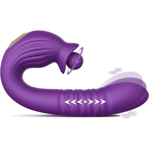 Vibrador Retráctil 2 en 1 para Clítoris y Punto G