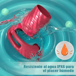 Anillo vibrador para parejas con 10 modos, control por app y silicona líquida. Impermeable, recargable y perfecto para juegos íntimos.