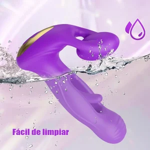 Vibrador Portátil con App, Aleteo y 9 Modos de Placer