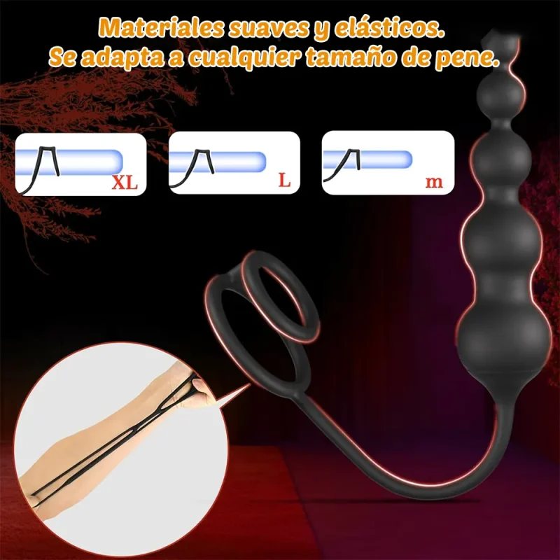 Anillo y Bolas Anales Vibradoras con App y Control