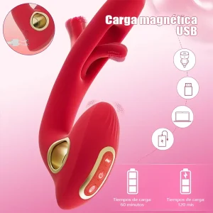Vibrador Hueco con Control Remoto y Doble Estimulación