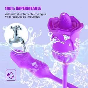 Vibrador Rosa 3 en 1 con Lengua y Vibración