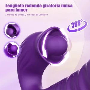 Vibrador Retráctil 2 en 1 para Clítoris y Punto G