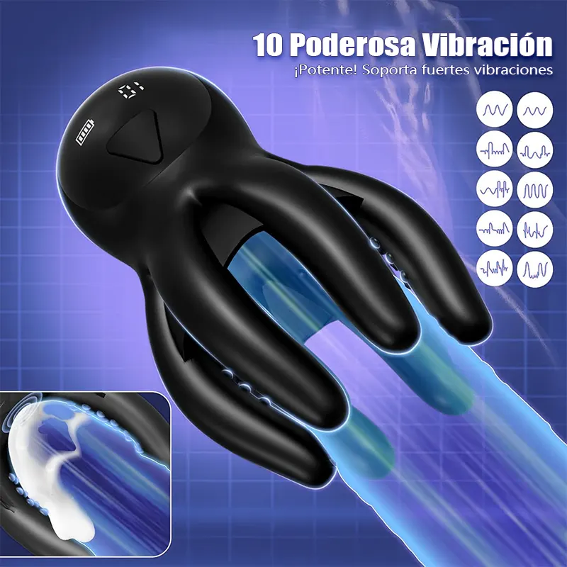 Entrenador de Pene 3 en 1 con App – Masturbador Masculino Potente