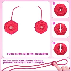 Pinzas Vibradoras con Control App y Cadena BDSM
