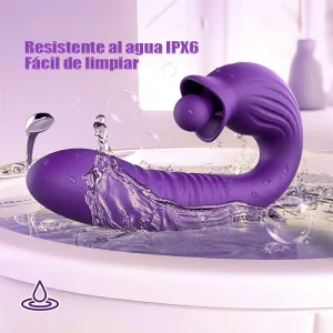 Vibrador Retráctil 2 en 1 para Clítoris y Punto G