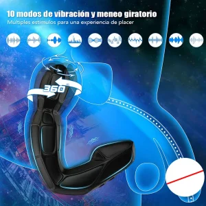 Vibrador Anal 360° con Control Remoto y 10 Modos