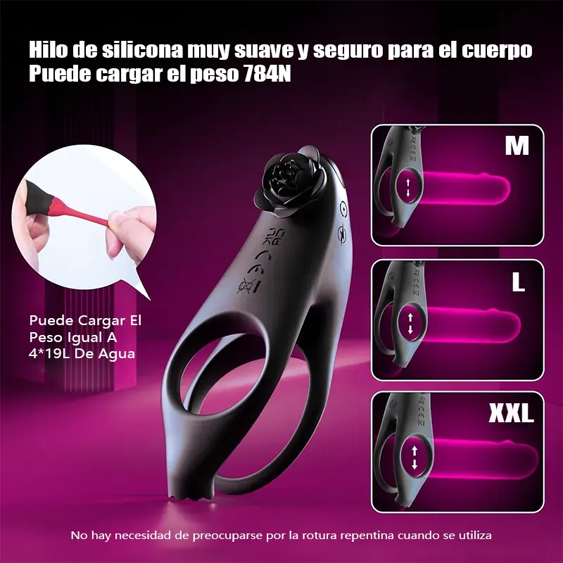 Anillo Vibrador 3 en 1 Declirt con Control y Doble Motor