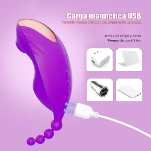 Vibrador Rosa 2 en 1: Succión y Vibración Potente