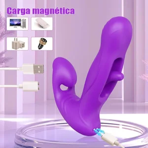 Vibrador Portátil con App, Aleteo y 9 Modos de Placer