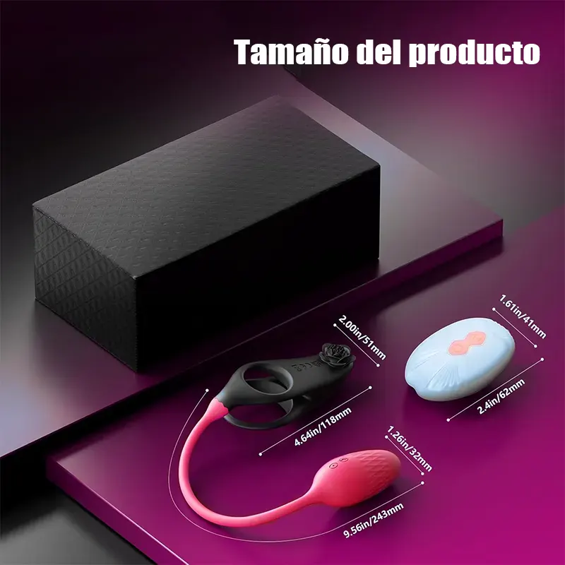 Anillo Vibrador 3 en 1 Declirt con Control y Doble Motor