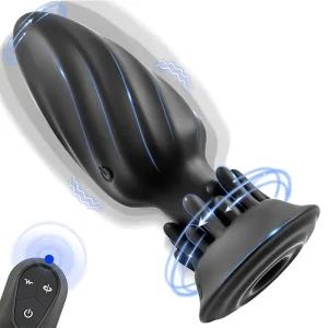 Plug anal vibrador giratorio – 10 modos para hombres