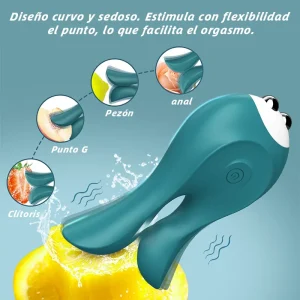Vibrador verde de doble motor – 10 modos para punto G