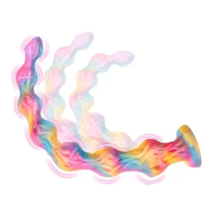 Dildo Largo Realista de Silicona con Nudo