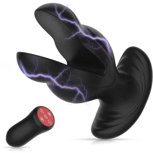 Plug anal vibrador con 8 modos de vibración e impulsos