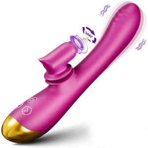 Vibrador con Cepillo 360° – Estimulación Punto G y Clítoris