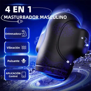 Masturbador Masculino Vibrador 10 Modos con App y Entrenador