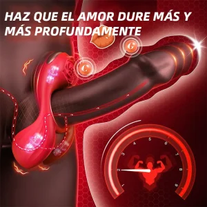 Anillo Pene Rose con Vibración y Estimulación del Clítoris
