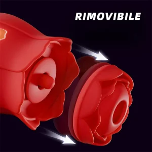 Rose Toy 3‑en‑1 Vibrador para Clítoris, Pechos y Ano