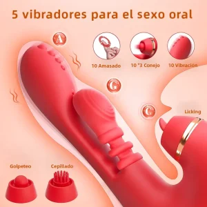 Dildo Vibrador Punto G con 10 modos para placer total