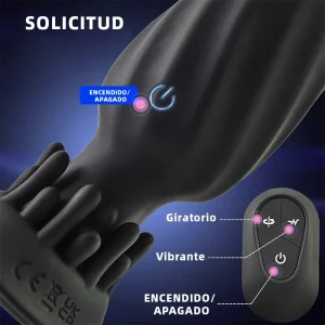 Plug anal vibrador giratorio – 10 modos para hombres