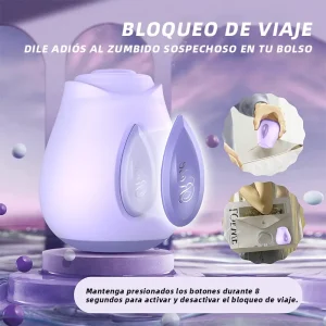 Clitorial Rose Toy con fuerte succión para masturbación