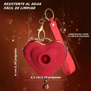 Vibrador Succión Corazón – Estimulador Femenino Mini