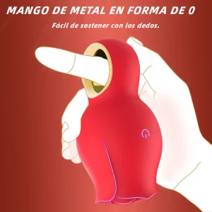 Rose Vibrador con Lengua Giratoria 360° para Mujeres