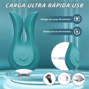 Vibrador verde de doble motor – 10 modos para punto G