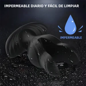 Plug anal vibrador con 8 modos de vibración e impulsos