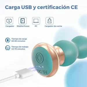 Plug Anal con Cuentas Vibrantes y Control Remoto, 10 Modos