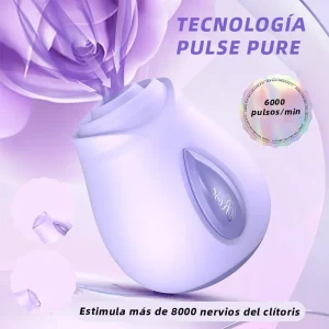 Clitorial Rose Toy con fuerte succión para masturbación