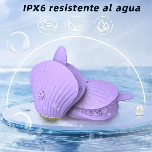 Mini vibrador femenino con lengua para el clítoris