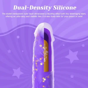 Consolador vibrador de empuje,de punto G de 9.25 pulgadas