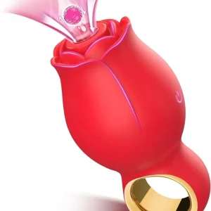 Rose Vibrador con Lengua Giratoria 360° para Mujeres