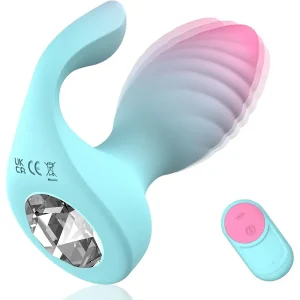 Plug Anal 2 en 1 con Control Remoto y 10 Modos Vibrantes