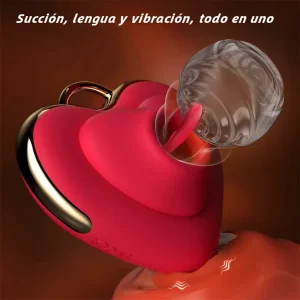 Vibrador Succión Corazón – Estimulador Femenino Mini