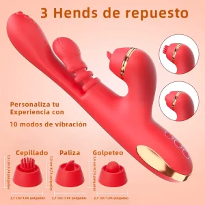Dildo Vibrador Punto G con 10 modos para placer total