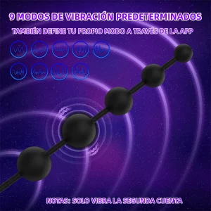 Anal Beads Vibrator – Plug Anal 14,5" con Control App