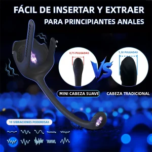Anillo Vibrador para Estimulación Anal y Perineal