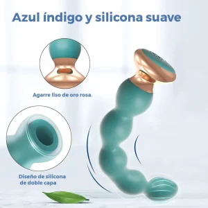 Plug Anal con Cuentas Vibrantes y Control Remoto, 10 Modos