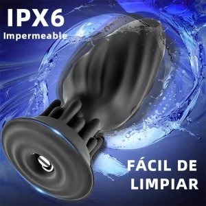 Plug anal vibrador giratorio – 10 modos para hombres