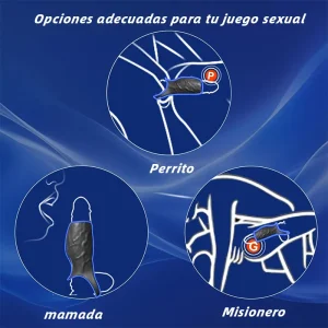 Anillo Vibrador 10 Modos con Estimulador Punto G y Próstata