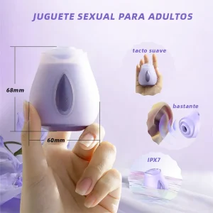 Clitorial Rose Toy con fuerte succión para masturbación