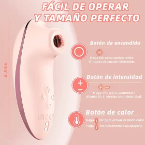Succionador de Clítoris Calefactable con Control Remoto