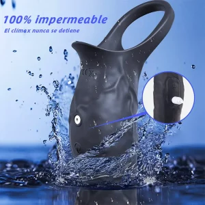 Anillo Vibrador 10 Modos con Estimulador Punto G y Próstata