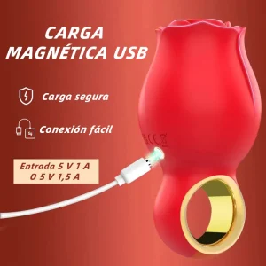Rose Vibrador con Lengua Giratoria 360° para Mujeres
