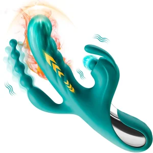 Vibrador Conejito con Calor, Empuje y Bolas Anales